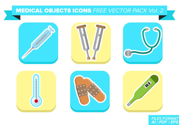 Medical Objets Icons Free Vector Pack Vol. 2 - бесплатный vector #363107