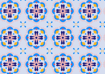 Floral Mosaic Pattern - Free vector #364067