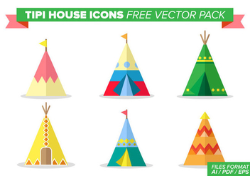 Tipi House Icons Free Vector Pack - Free vector #364567