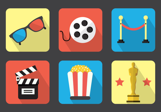 Movie Vector Icons - Free vector #364777