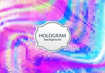 Free Vector Digital Hologram Background - Free vector #364797