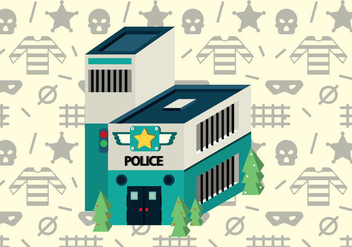 Free Police Office Isometric Vector - Kostenloses vector #365037