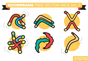 Boomerang Free Vector Pack Vol. 3 - vector gratuit #365167 