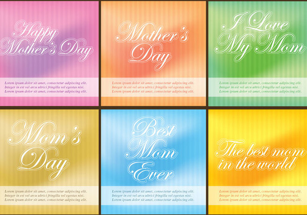 Mothers Day Templates - Kostenloses vector #365787