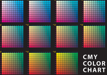 CMY Color Chart - vector #365837 gratis