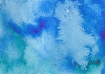 Dark Blue Free Vector Watercolor Background - vector gratuit #367527 