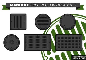 Manhole Free Vector Pack Vol. 2 - Kostenloses vector #368417