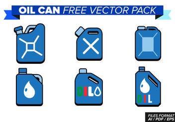 Oil Can Free Vector Pack - vector #368427 gratis
