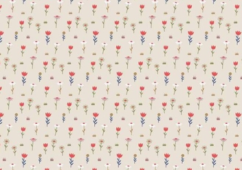 Pastel Flowers Pattern Background - vector gratuit #369337 