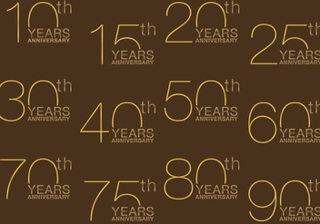 Gold Anniversary Titles - Kostenloses vector #369697
