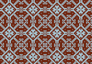 Crosstitch Motif Pattern Background - vector #371147 gratis