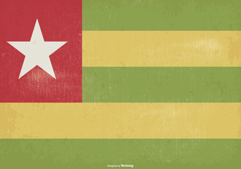 Vintage Togo Flag Illustration - Kostenloses vector #372187