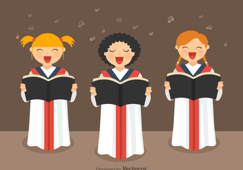 Free Kids Choir Illustration Vector Free Vector Download 403161 | CannyPic