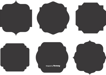 Blank Vector Label Shapes - Free vector #374467