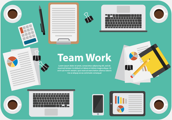 Free Business Team Work Illustration Vector - vector #374807 gratis
