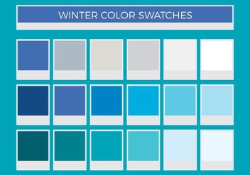 Free Winter Vector Color Swatches - Free vector #375277