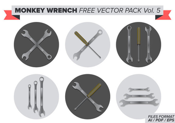 Monkey Wrench Free Vector Pack Vol. 5 - vector #375287 gratis