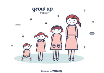 Free Grow Up Vector Background - бесплатный vector #375547