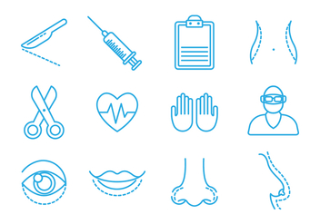 Free Plastic Surgery Icons - vector gratuit #376017 