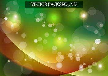 Shiny Wave Green Background Vector - vector gratuit #376157 