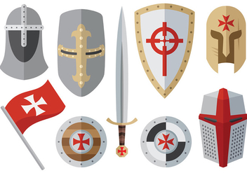 Free Templar Icons Vector - vector gratuit #376247 