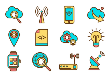 Free Internet Icons Vector - Free vector #377587
