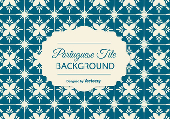 Portuguese Tile Background - vector gratuit #378207 