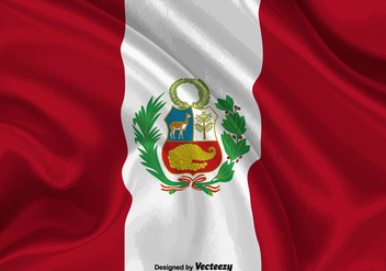 Vector Peru Flag Illustration - бесплатный vector #378437