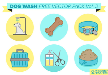 Dog Wash Free Vector Pack Vol. 2 - Free vector #378457