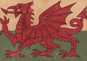 Grunge Flag of Wales - Kostenloses vector #379727
