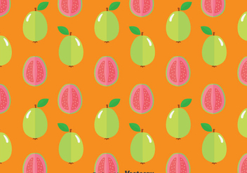 Guava Fruit Seamless Pattern - Free vector #380977