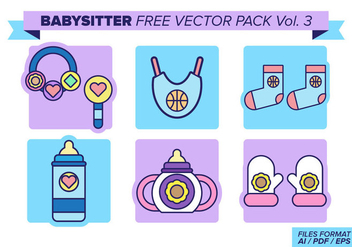 Babysitter Free Vector Pack Vol. 3 - vector #381227 gratis