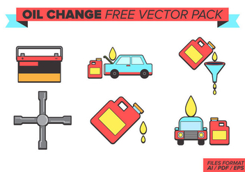 Oil Change Free Vector Pack - бесплатный vector #381697