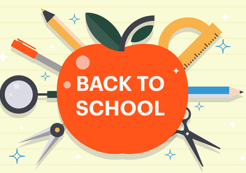 Free Flat Back to School Vector Illustration - Free vector #382567