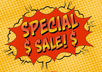 Comic Style Special Sale Illustration - Free vector #383057