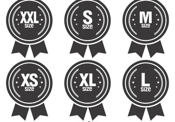 Size Vector Badges - Free vector #383287
