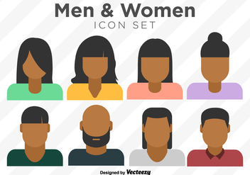 Vector Set Of Colorful Person Icons - vector gratuit #383997 