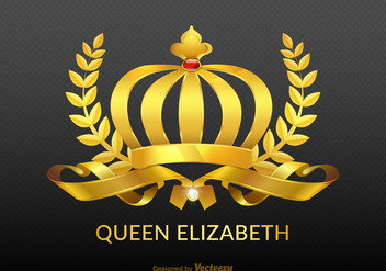 Free Vector Golden Royal Crown - vector gratuit #384097 