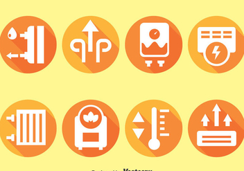 Heater Cirle Icons - Free vector #384427