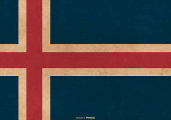 Grunge Flag of Iceland - бесплатный vector #384967