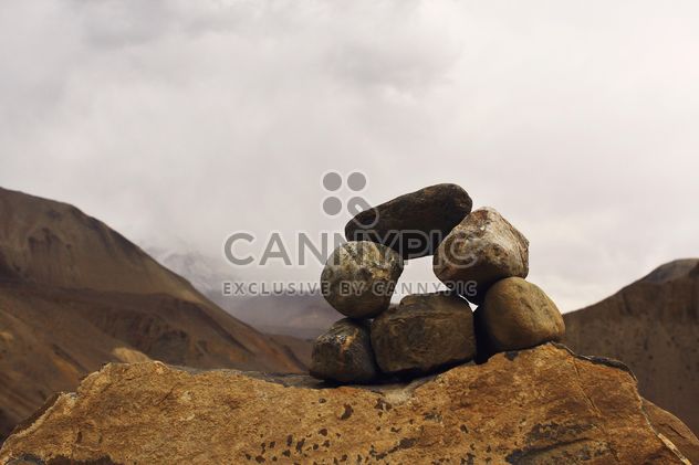 Beautiful view of the Himalayas on the way to Muktinath, Nepal. - image gratuit #385177 