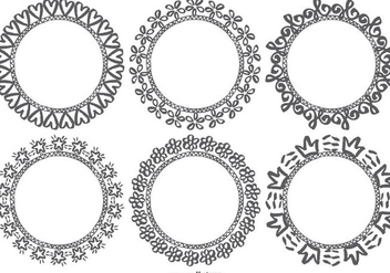 Hand Drawn Doodle Frames - Free vector #385267