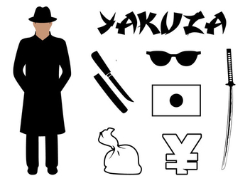 Vector Set Yakuza Symbols Associated Japan - Kostenloses vector #385467