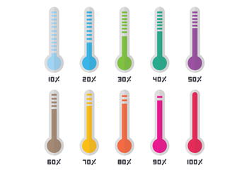 Set of Thermometers - vector gratuit #386097 