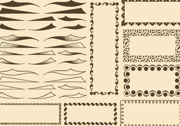 Swishes And Borders - vector #386267 gratis