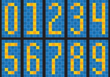Tile Numbers - Free vector #386457