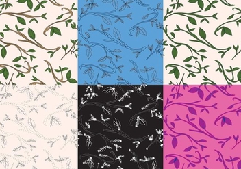 Leaves Texture Set - Free vector #386587
