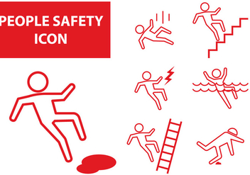 People Safety Icon - vector gratuit #387357 