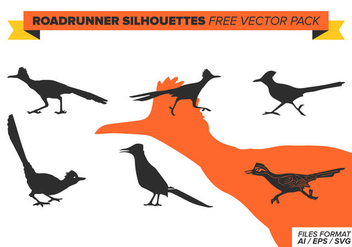 Roadrunner Silhouettes Free Vector Pack - vector #387537 gratis