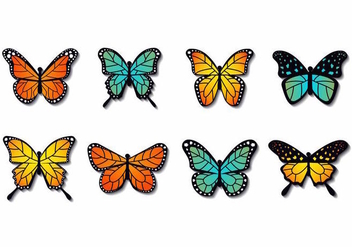 Free Colorfull Butterfly Vector - Kostenloses vector #387767